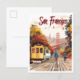 Postal Viaje artístico de San Francisco California