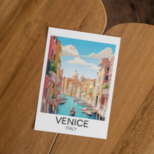 Postal Viaje artístico de Venecia de Vintage
