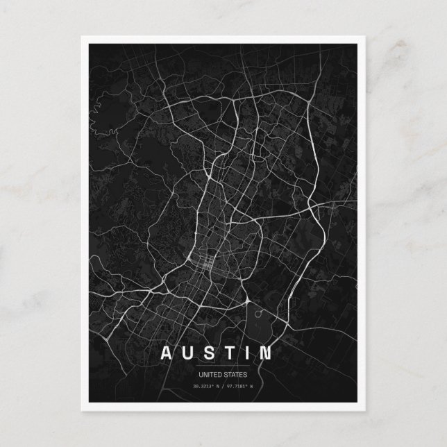 Postal viaje austin texas (Anverso)