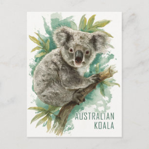 Postal Viaje australiano de Koala