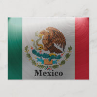 Viaje con bandera mexicana vintage
