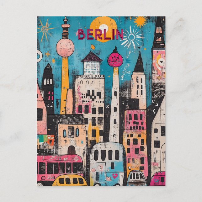 Postal Viaje contemporáneo a Berlín (Anverso)