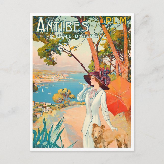 Postal Viaje de antibes France (Anverso)