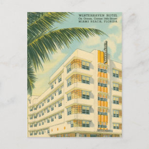 Postal Viaje de arte moderno de Miami