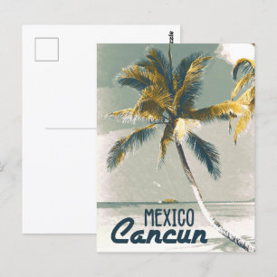 Postal Viaje de arte Poster en Cancún México