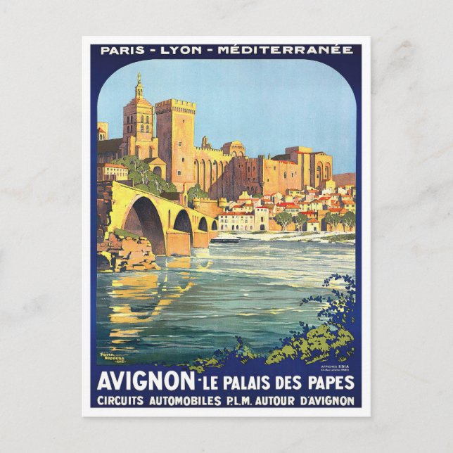 Postal Viaje de Avignon France (Anverso)
