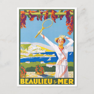 Postal Viaje de Beaulieu France vintage