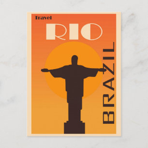 Postal Viaje de Brasil de Río de Janeiro