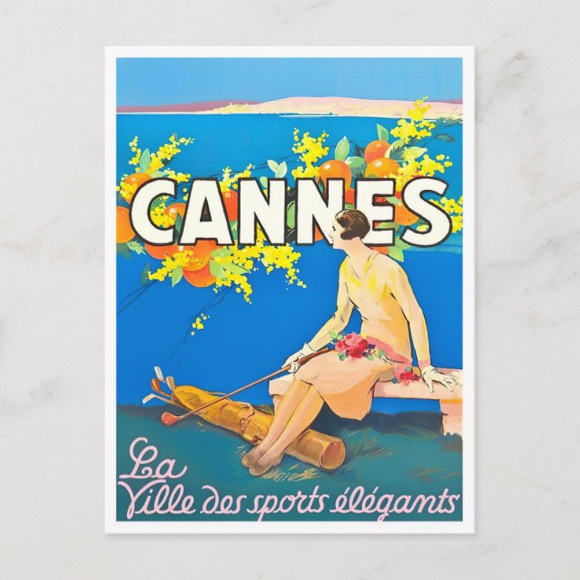 Postal Viaje de Cannes France (Anverso)