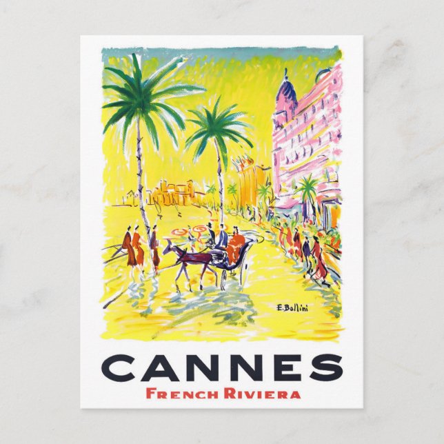 Postal Viaje de Cannes France (Anverso)