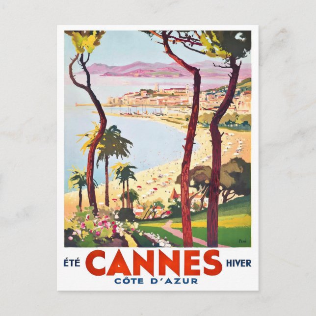 Postal Viaje de Cannes France (Anverso)