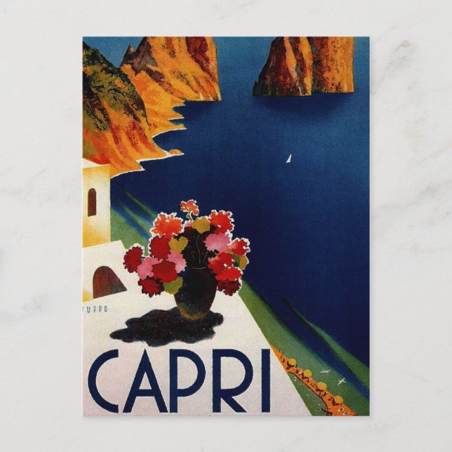 Postal Viaje de Capri Italia (Anverso)
