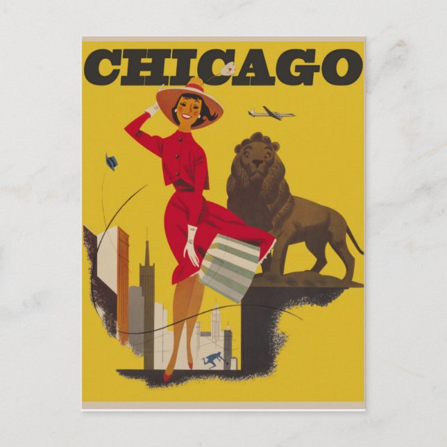 Postal Viaje de Chicago (Anverso)
