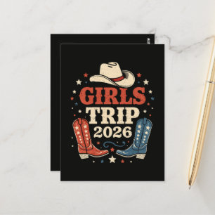 Postal Viaje de chicas 2026 Camisetas familiares vacacion