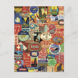 Postal Viaje de collage bon