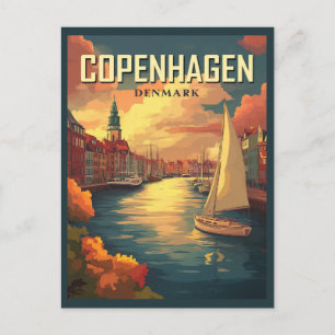 Postal Viaje de Copenhague Dinamarca