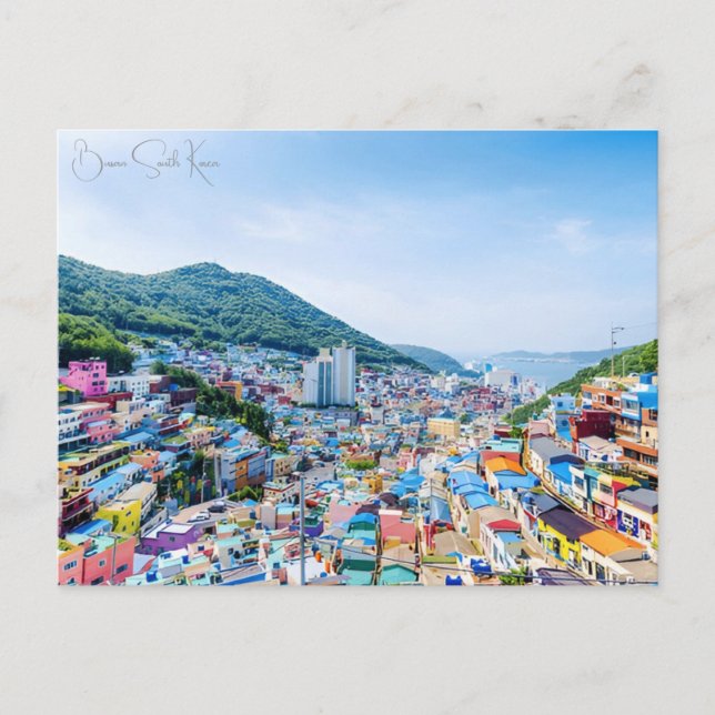 Postal Viaje de cosecha Busan Corea del Sur (Anverso)