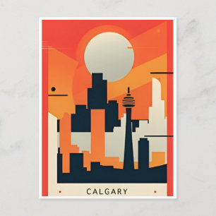 Postal Viaje de cosecha Calgary Alberta Canada edmonton