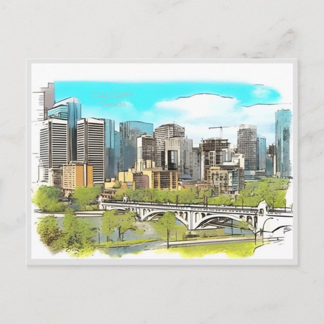 Postal Viaje de cosecha Calgary Alberta Canada edmonton (Anverso)