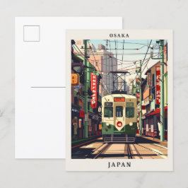 Postal Viaje de cosecha de arte elegante en Japón Osaka