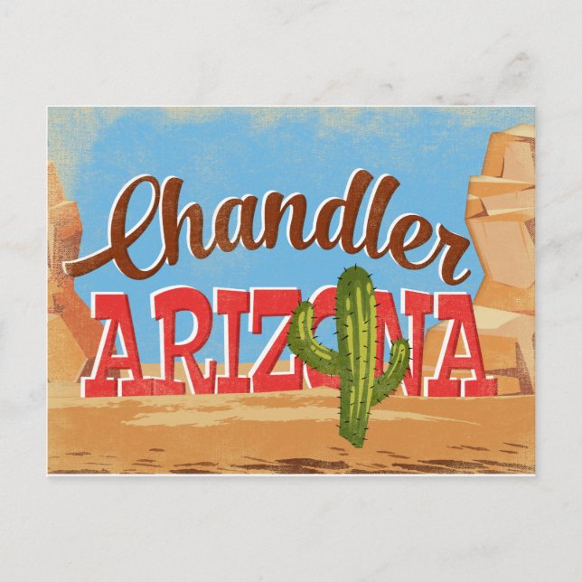 Postal Viaje de cosecha de chandler Arizona (Anverso)