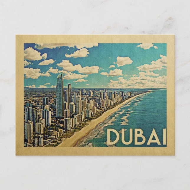 Postal Viaje de cosecha de la costa de Dubai (Anverso)