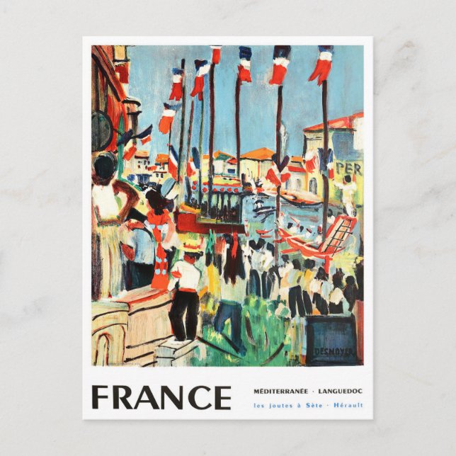 Postal Viaje de cosecha en Francia (Anverso)