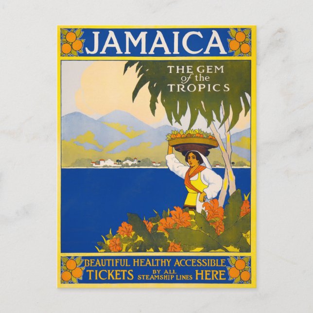 Postal Viaje de cosecha en Jamaica (Anverso)