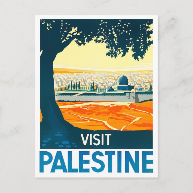 Postal Viaje de cosecha en Palestina (Anverso)