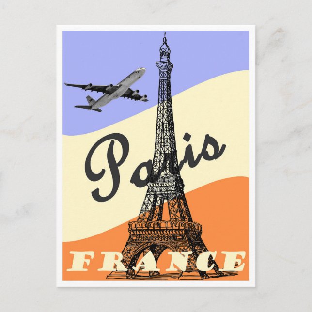 Postal Viaje de cosecha en París Francia (Anverso)
