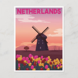 Postal Viaje de cosecha Holanda Retro Holanda
