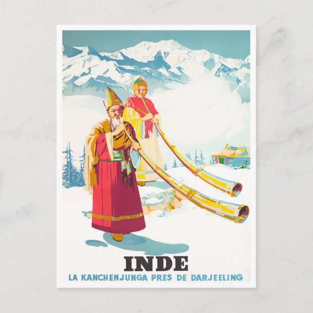 Postal Viaje de cosecha india (Anverso)