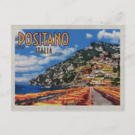 Postal Viaje de cosecha moderno con problemas de positano