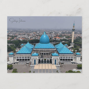 Postal Viaje de cosecha Surabaya Indonesia retro ciudad d