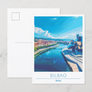 Postal Viaje de época de Bilbao España