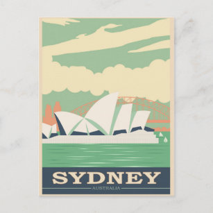 Postal Viaje de época de la ópera de Australia en Sydney