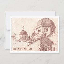 Postal Viaje de época de Montenegro
