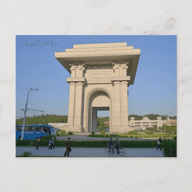 Postal Viaje de época en Pyongyang (Anverso)