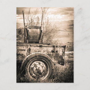 Postal Viaje de época Imagen de campo italiano, retro