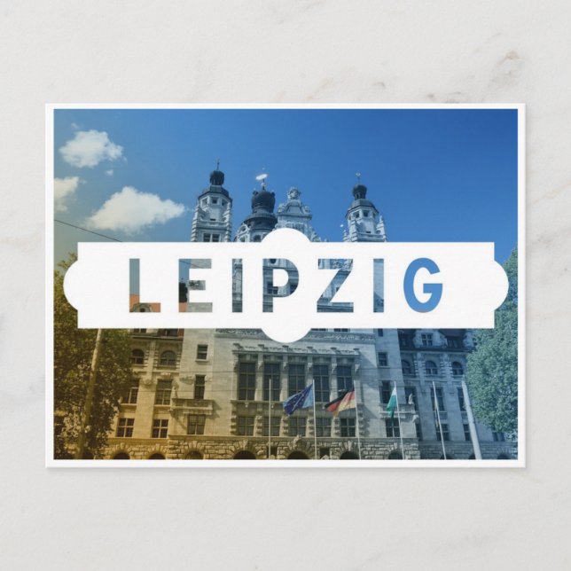 Postal Viaje de época Leipzig Alemania Viejo del pasado (Anverso)