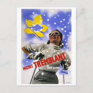Postal Viaje de época "Mont Tremblant"