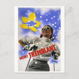 Postal Viaje de época "Mont Tremblant"