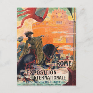 Postal Viaje de época Roma Italia -