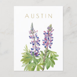 Postal Viaje de flores de Texas a mediados de siglo Postc