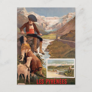 Postal Viaje de Francia de Vintage