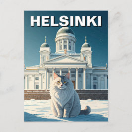 Postal Viaje de gato a Helsinki Finlandia