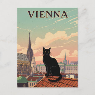 Postal Viaje de gato a Viena en Austria