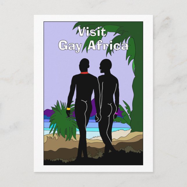 Postal Viaje de Gay Africa (Anverso)