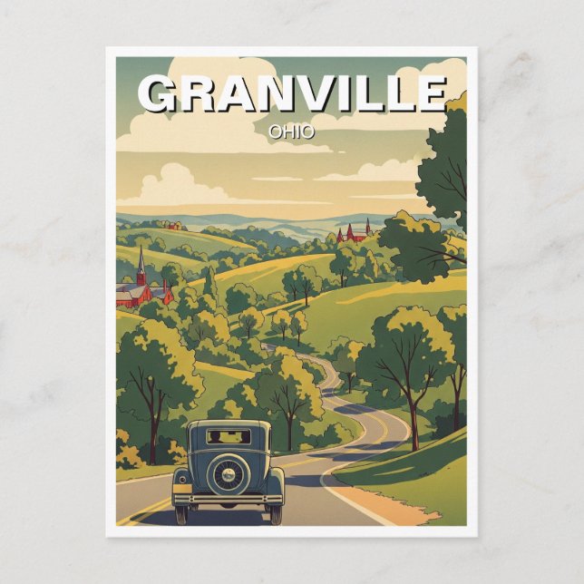 Postal Viaje de Granville Ohio (Anverso)