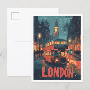 Postal Viaje de Ilustracion de época de Inglaterra